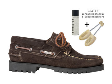 Van Bommel Van Bommel Bootschoen Boat Shoe 02.06 Bruin