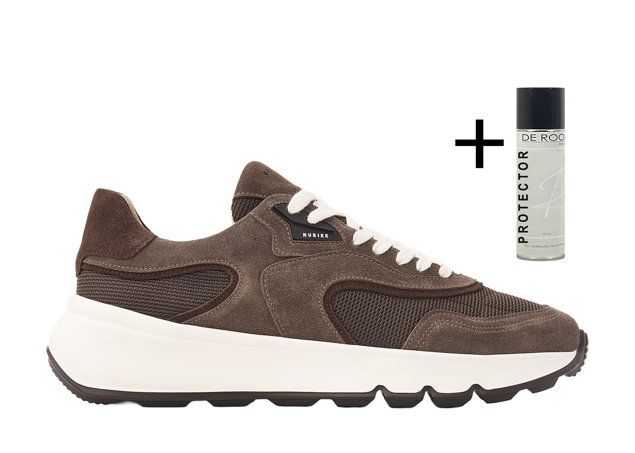 Nubikk Nubikk Sneaker Luca Noa Donker Grijs