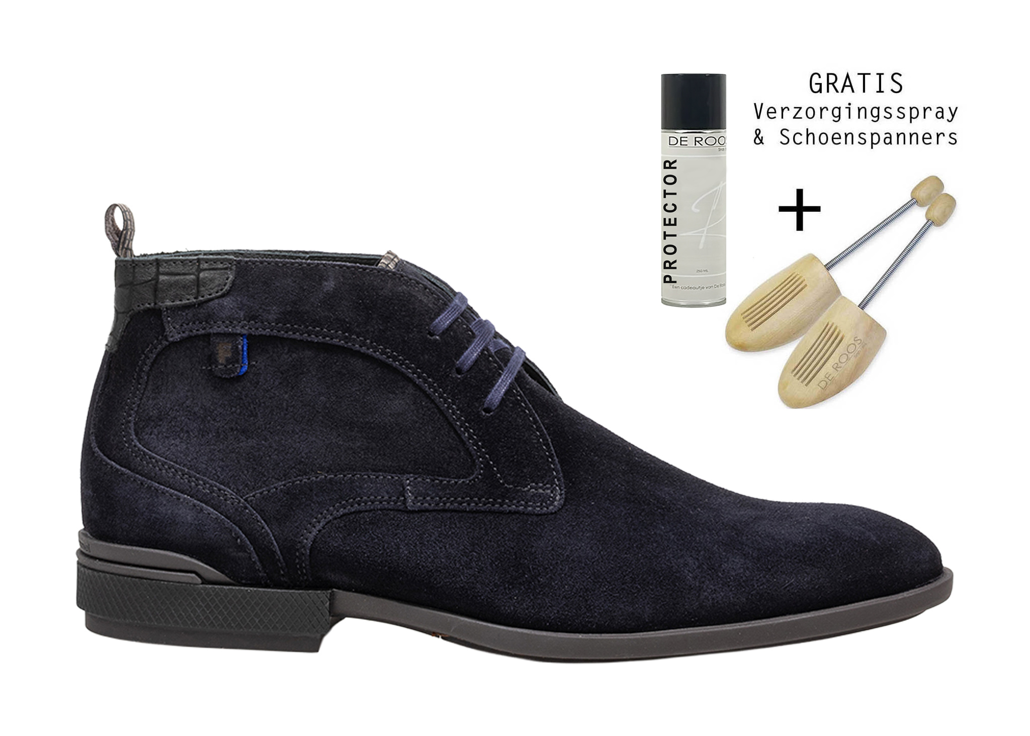 Floris van Bommel Floris van Bommel Veterschoen De Hakker 01.03 Blauw