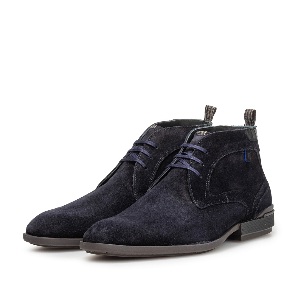 Floris van Bommel Floris van Bommel Veterschoen De Hakker 01.03 Blauw
