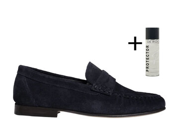 Posa Posa Loafer Wrinkle - Suede Navy