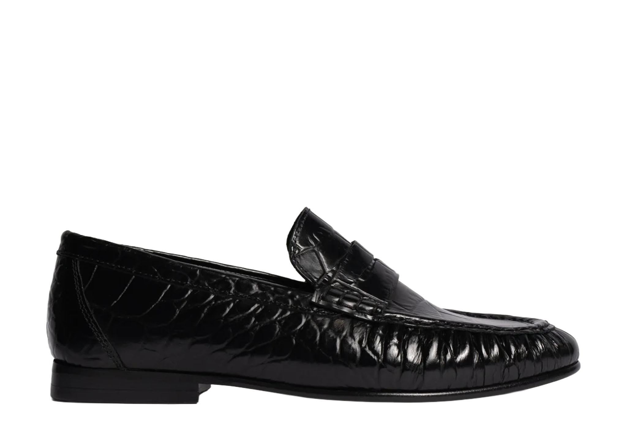 Posa Posa Loafer Wrinkle Croco Zwart