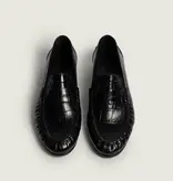 Posa Posa Loafer Wrinkle Croco Zwart