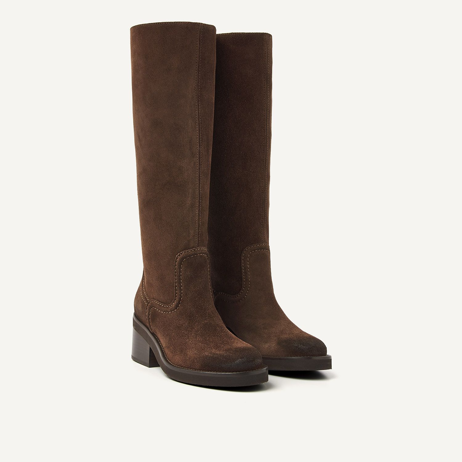 Nubikk Nubikk Hoge Laars Cassy Boot Bruin