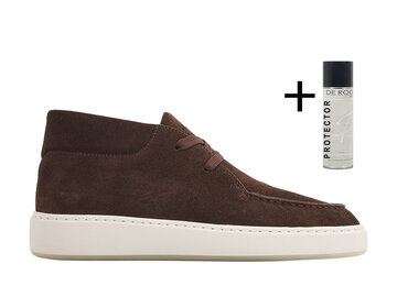 Nubikk Nubikk Hoge Sneaker Jiro Gio II Donker Bruin