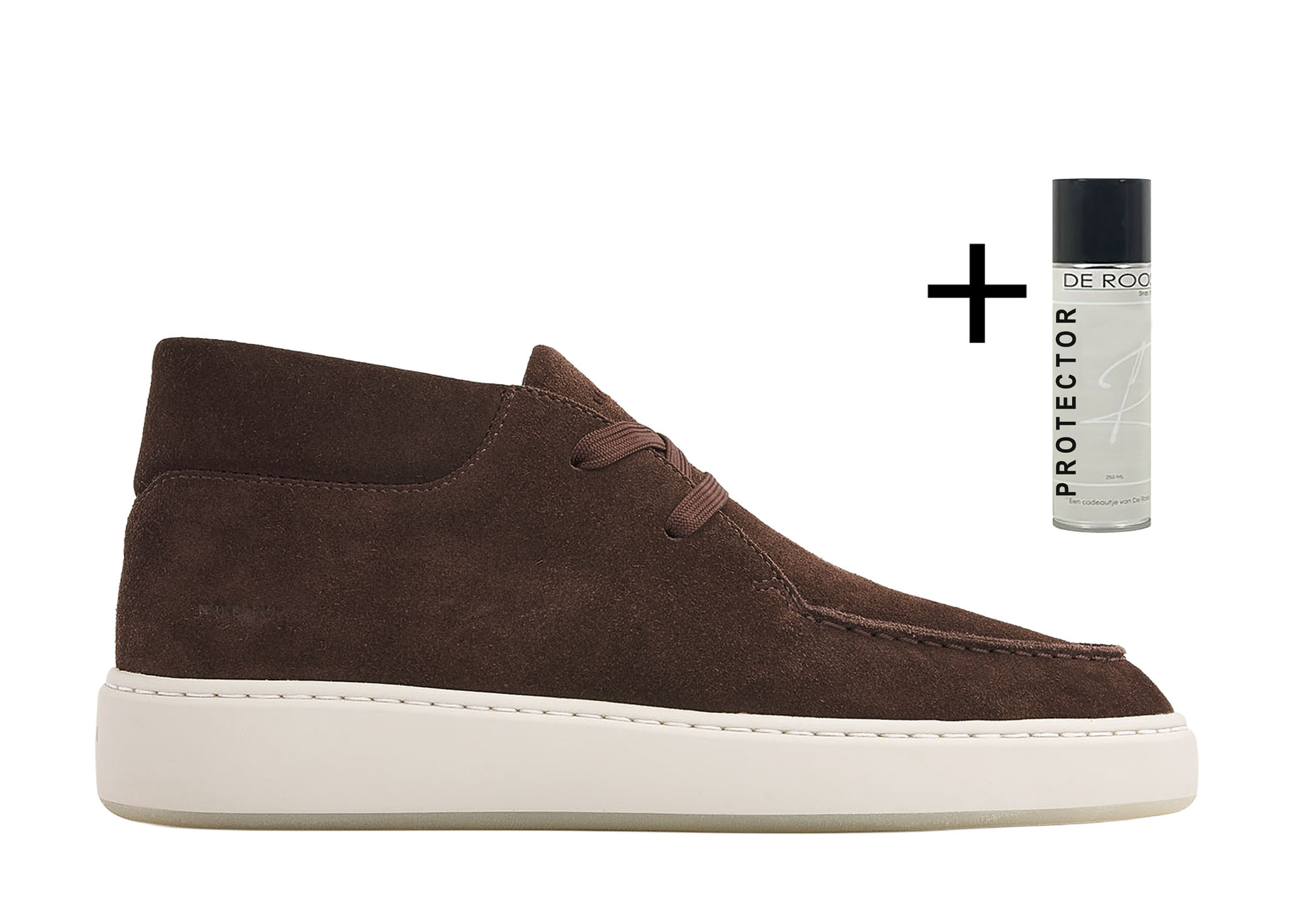 Nubikk Nubikk Hoge Sneaker Jiro Gio II Donker Bruin