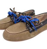 Posa Posa Boat Loafer Suède/Leer Coffee Caramelo