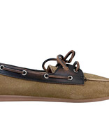 Posa Posa Boat Loafer Suède/Leer Coffee Caramelo