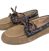 Posa Posa Boat Loafer Suède/Leer Coffee Caramelo
