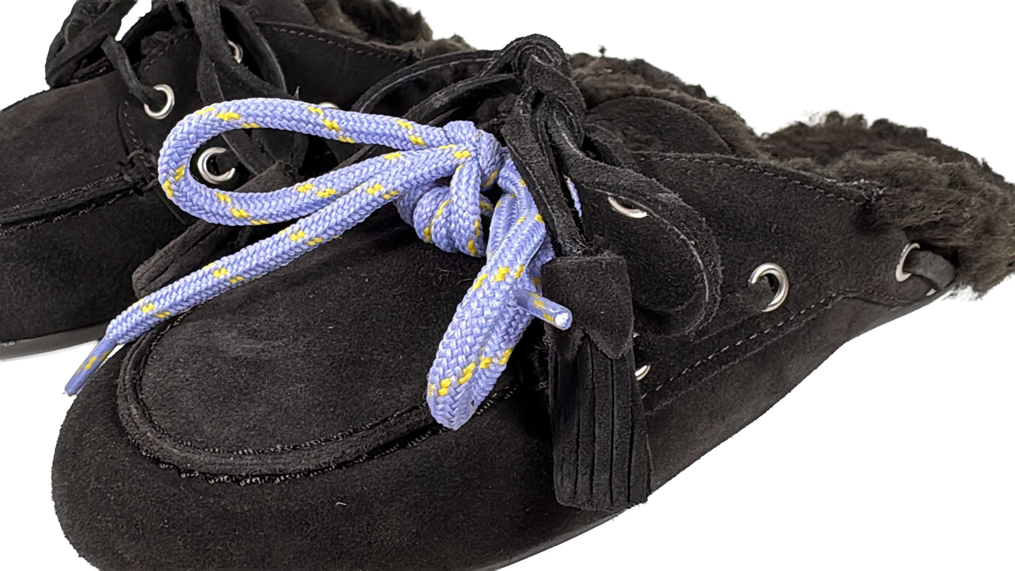 Posa Posa Boat Loafer Mule Fur Espresso