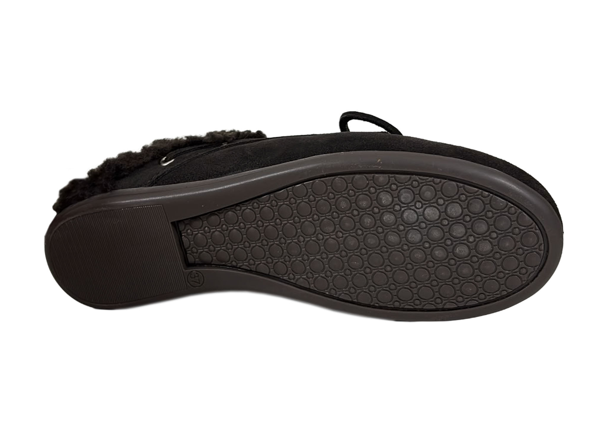 Posa Posa Boat Loafer Mule Fur Espresso