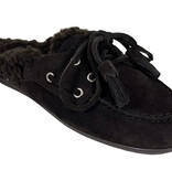 Posa Posa Boat Loafer Mule Fur Espresso