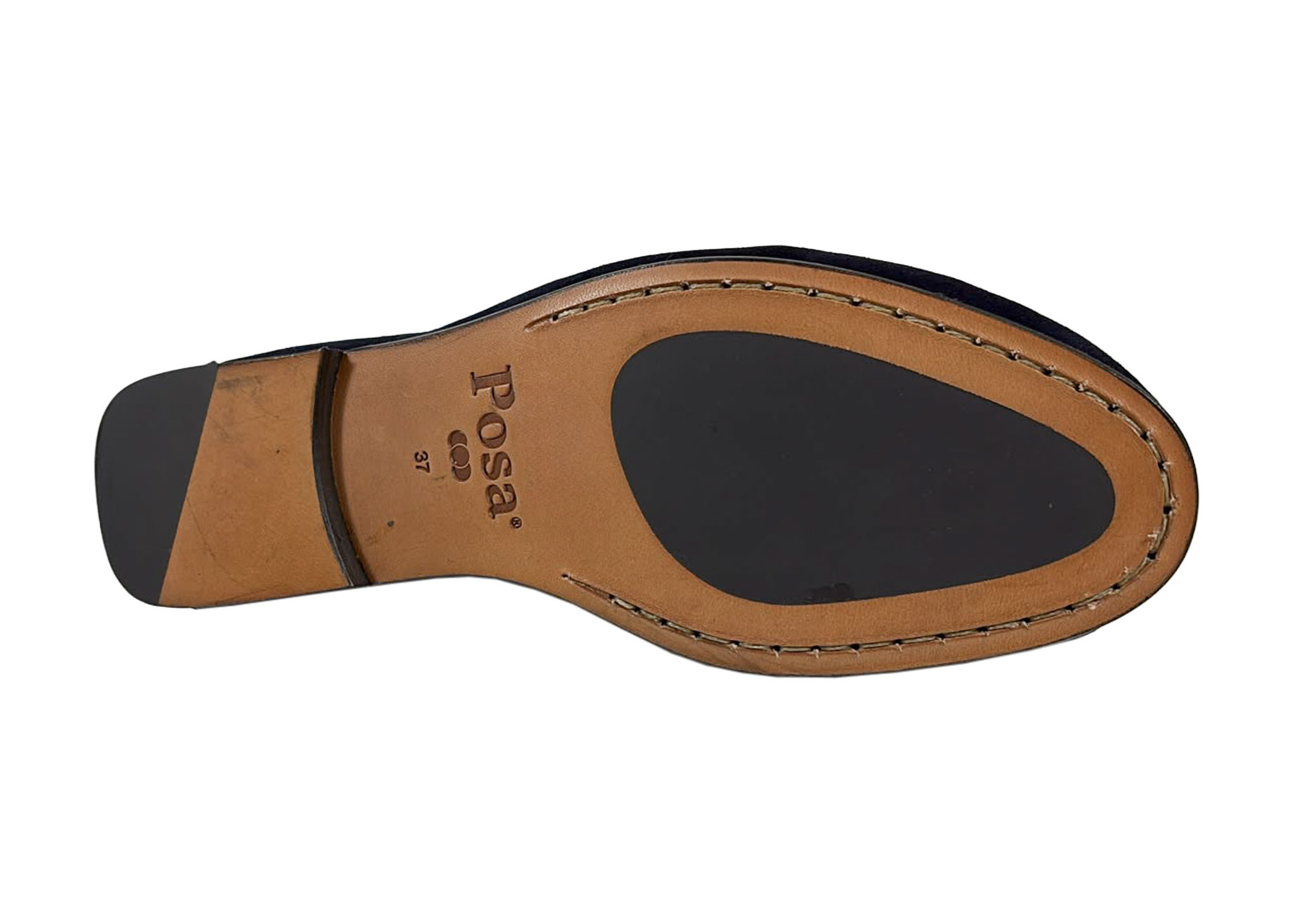 Posa Posa Loafer Wrinkle - Suede Navy
