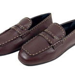 Posa Posa Loafer Bardot Loafer Studs Burgundy