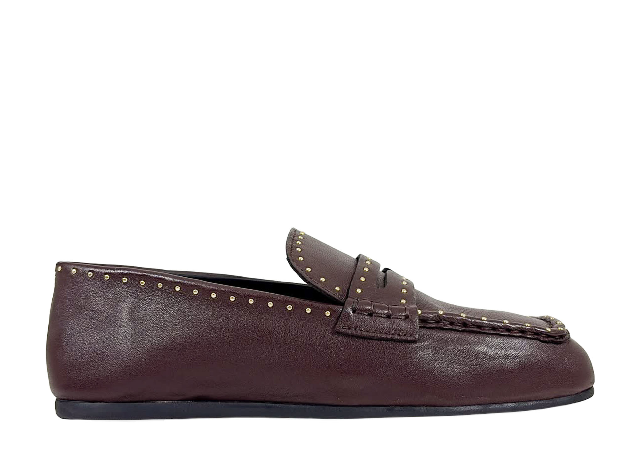 Posa Posa Loafer Bardot Loafer Studs Burgundy