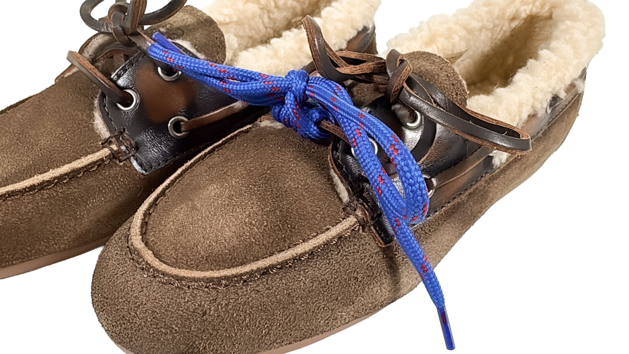 Posa Posa Boat Loafer Brushed Fur Coffee/ Dark Brown