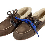 Posa Posa Boat Loafer Brushed Fur Coffee/ Dark Brown