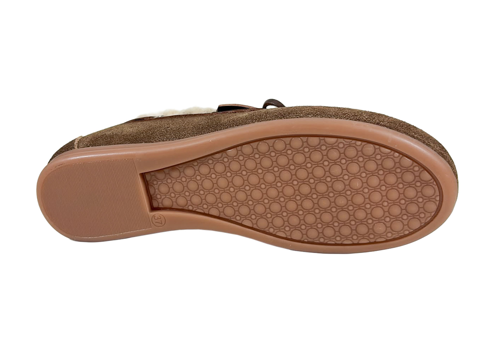 Posa Posa Boat Loafer Brushed Fur Coffee/ Dark Brown