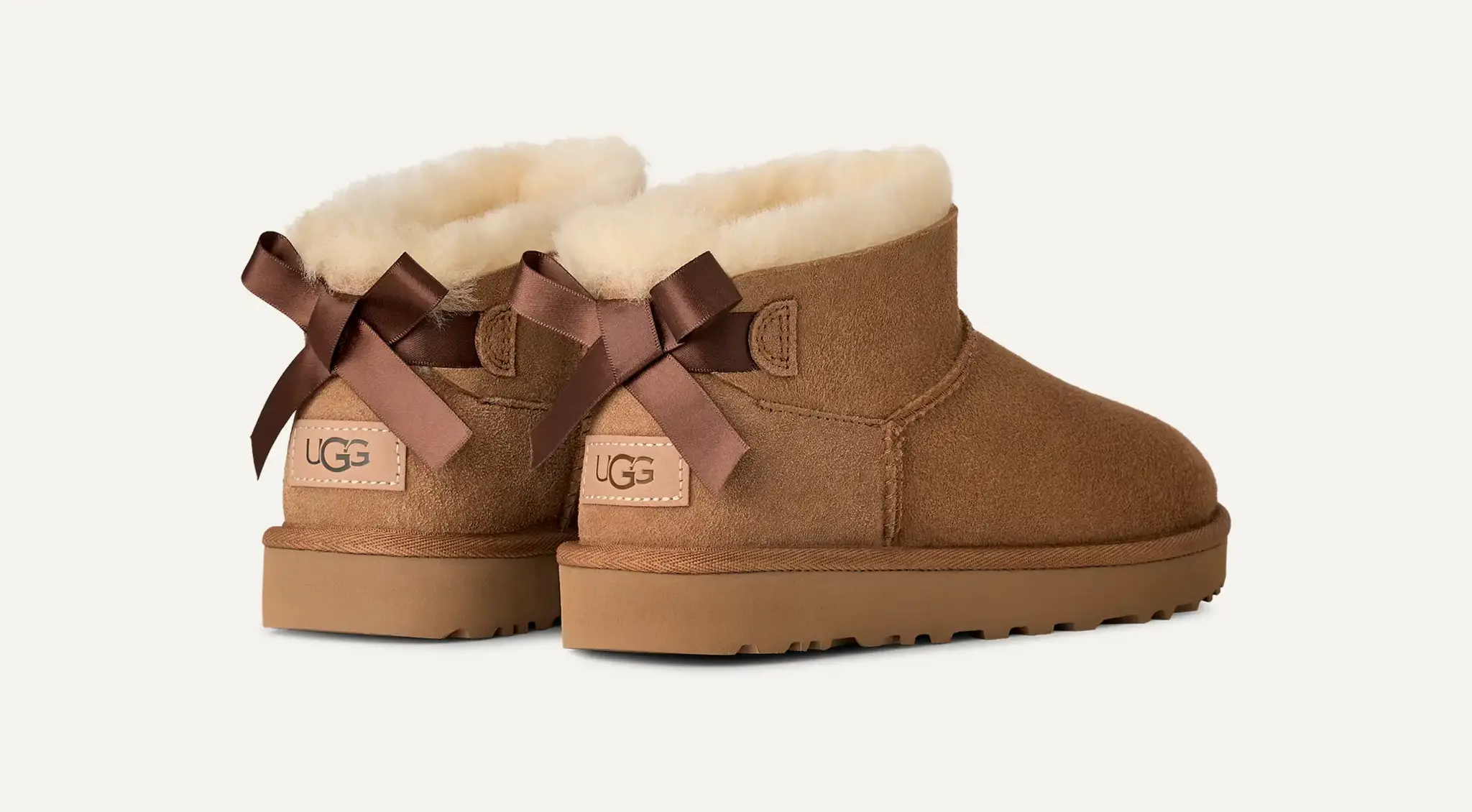 UGG UGG Laarzen Ultra Mini Bailey Bow 1185491 Chestnut