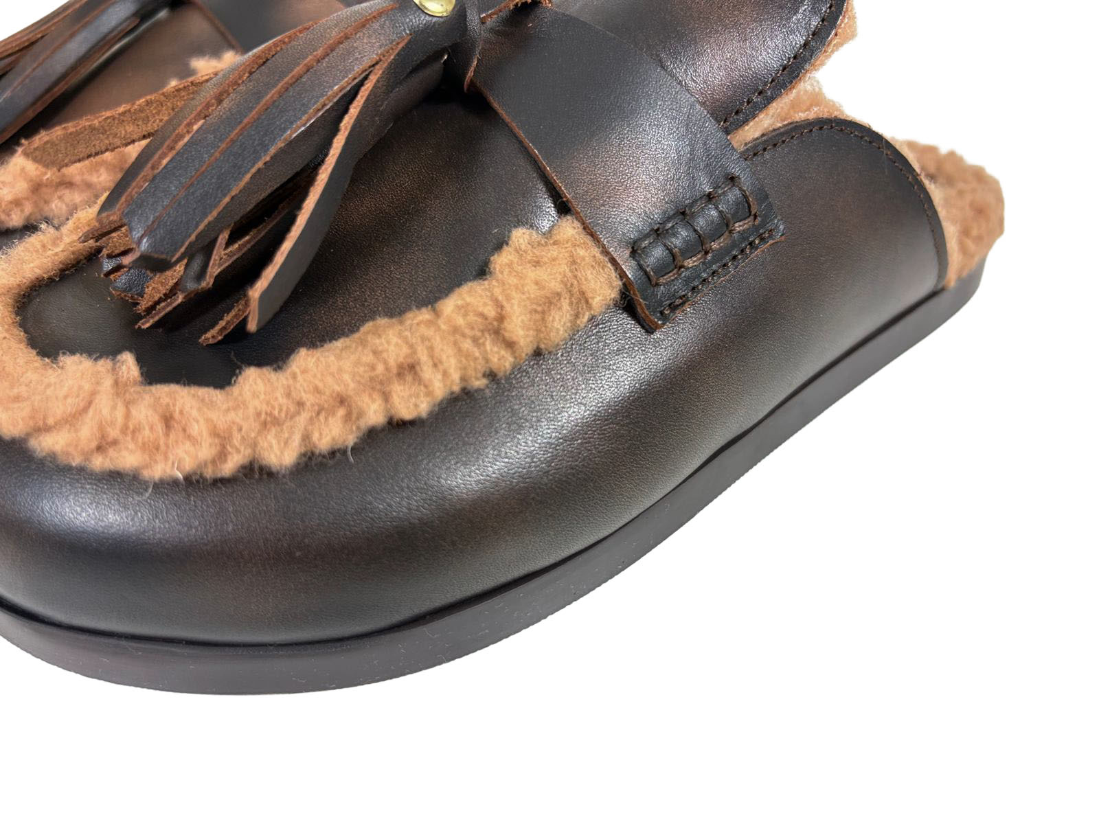 Posa Posa Muiltje Ranch Tassel Mule Coffee