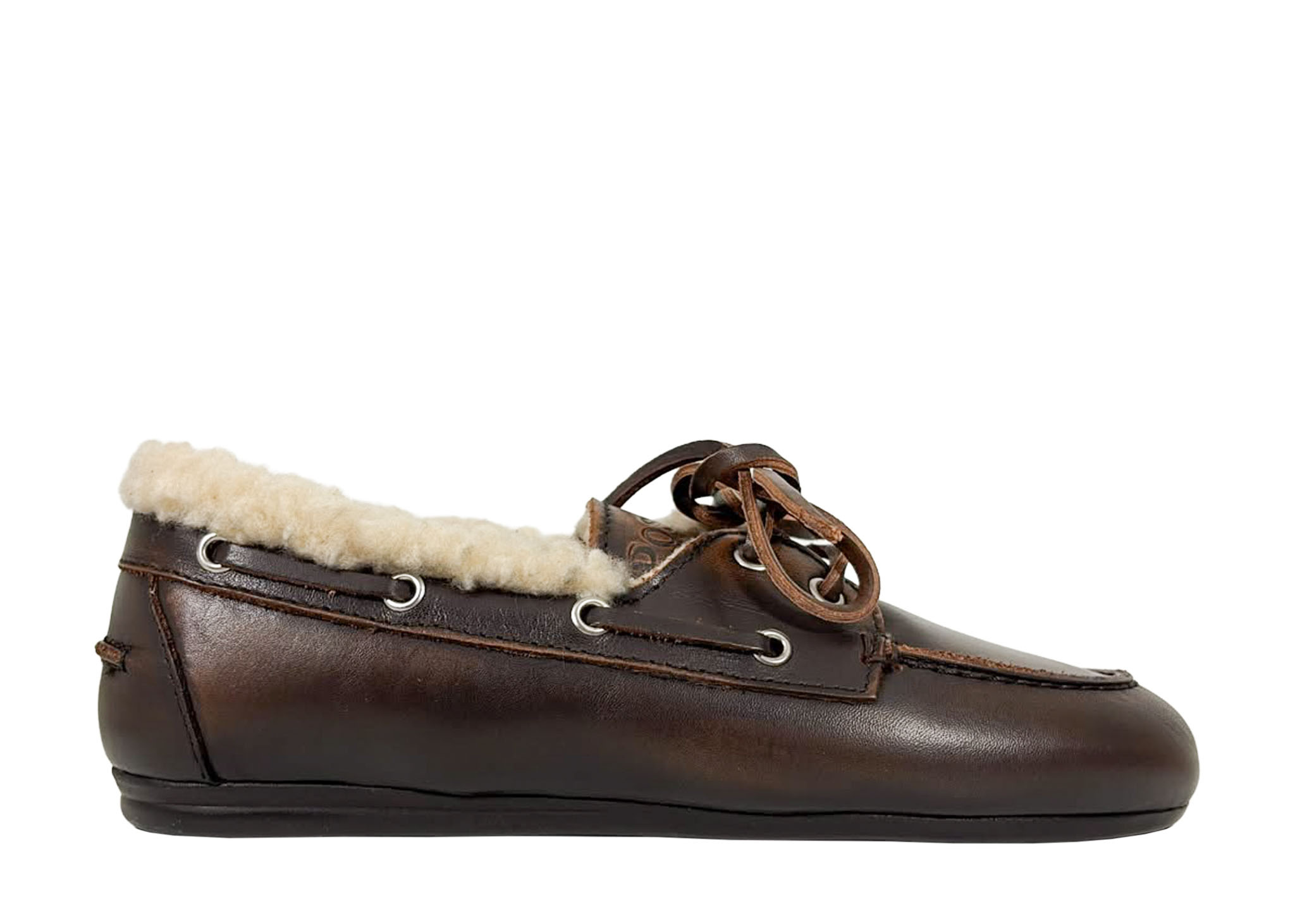 Posa Posa Boat Loafer Brushed Fur Coffee