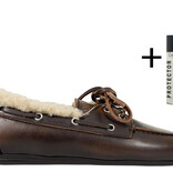 Posa Posa Boat Loafer Brushed Fur Coffee