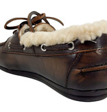 Posa Posa Boat Loafer Brushed Fur Coffee