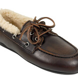 Posa Posa Boat Loafer Brushed Fur Coffee