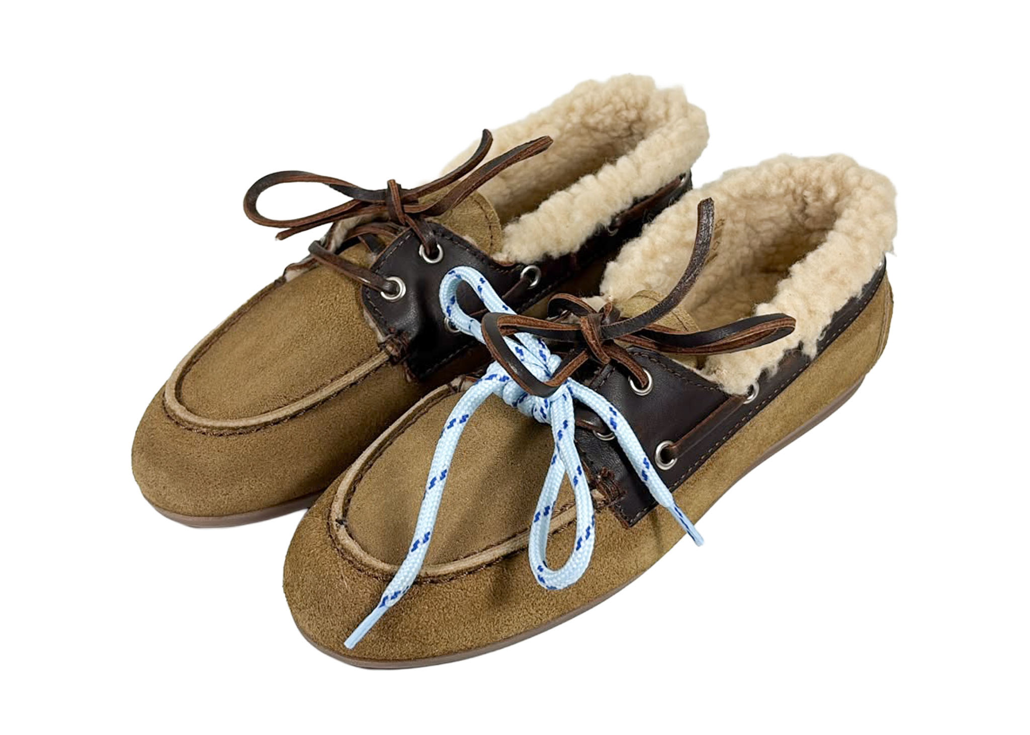Posa Posa Boat Loafer Brushed Fur Coffee/ Caramelo