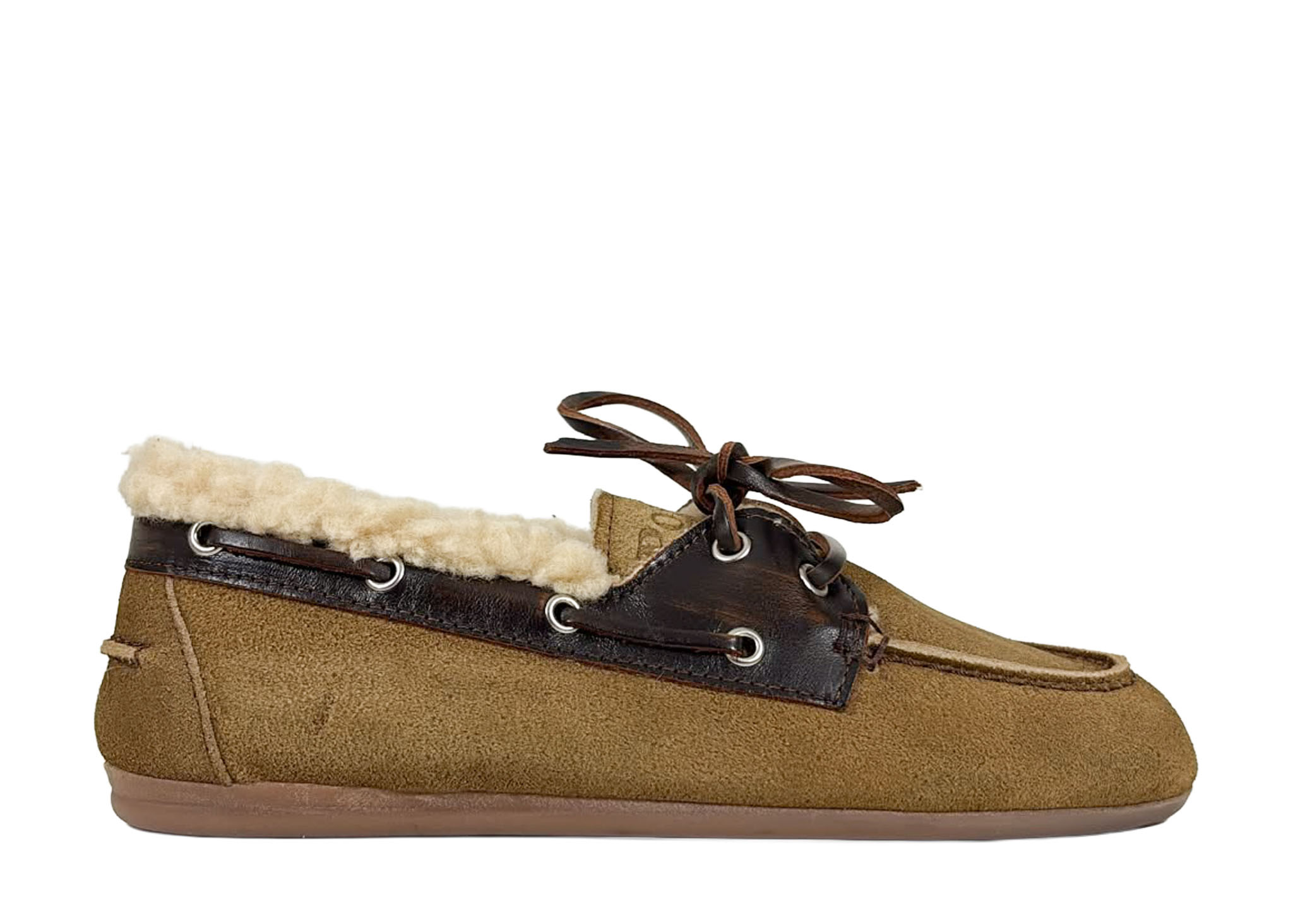 Posa Posa Boat Loafer Brushed Fur Coffee/ Caramelo