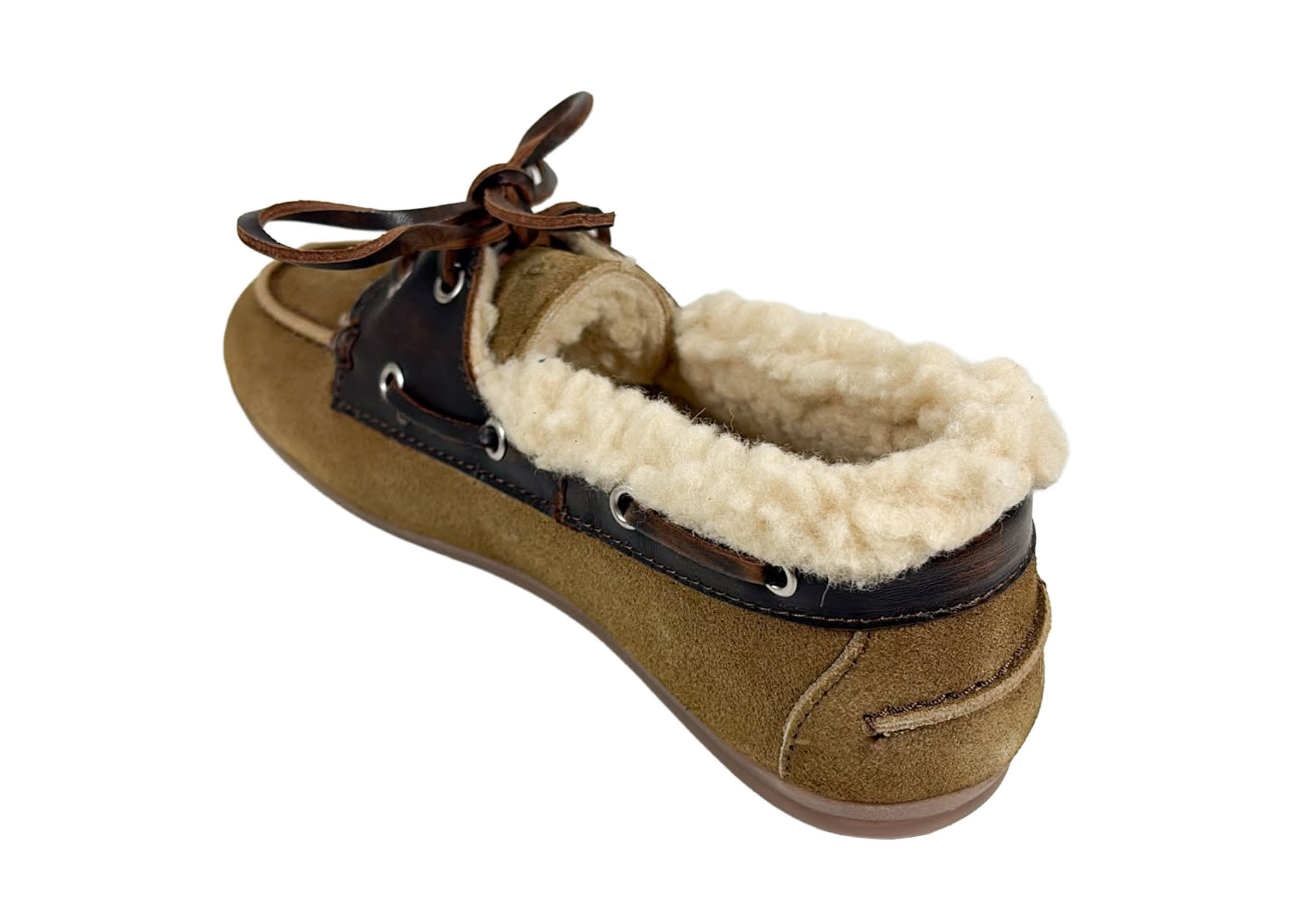 Posa Posa Boat Loafer Brushed Fur Coffee/ Caramelo