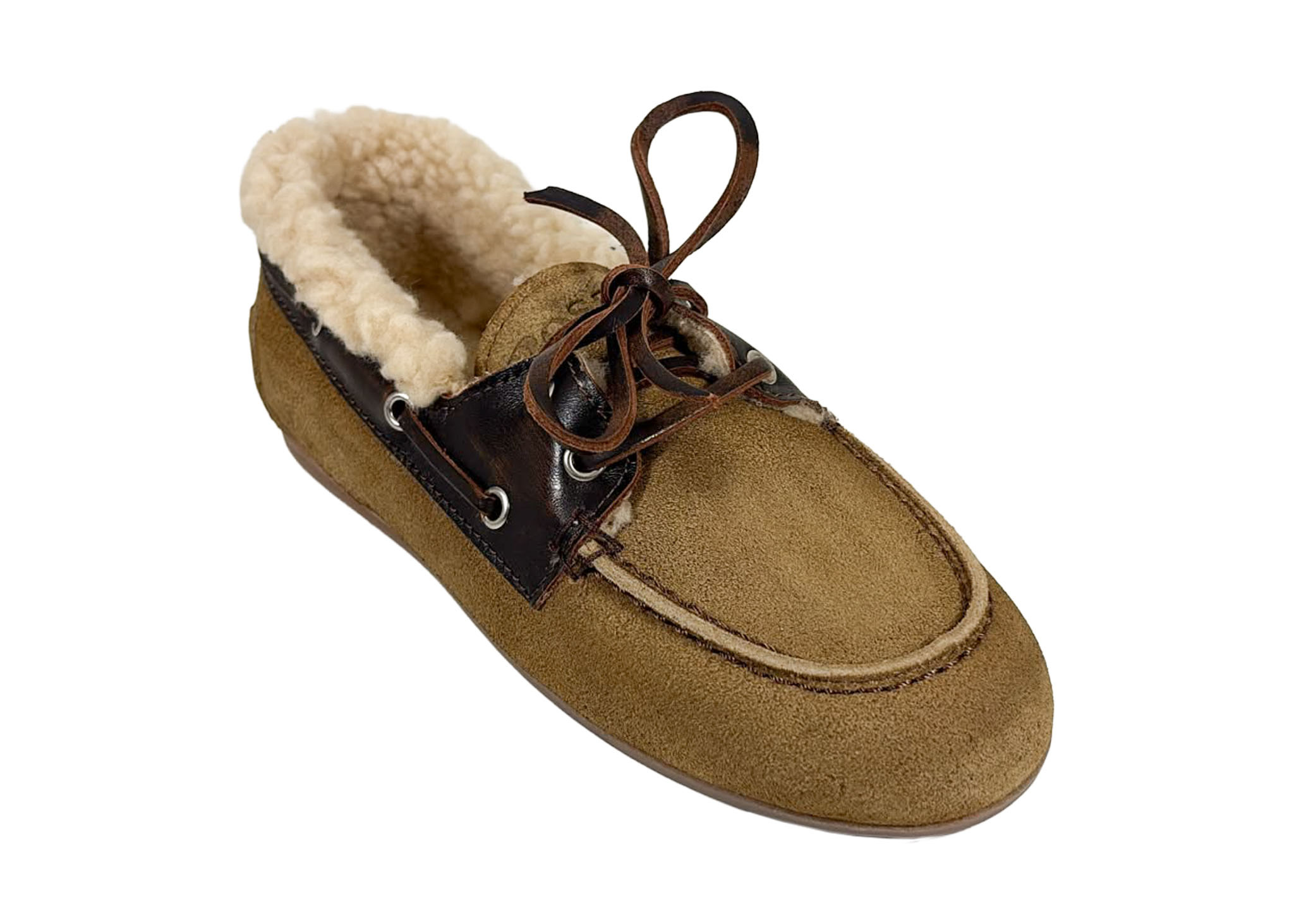 Posa Posa Boat Loafer Brushed Fur Coffee/ Caramelo