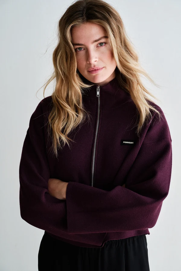 Penn & Ink Penn & Ink Trui W26B420 Aubergine