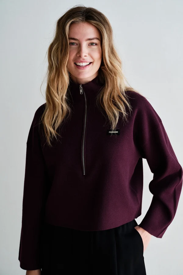 Penn & Ink Penn & Ink Trui W26B420 Aubergine