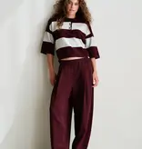 Penn & Ink Penn & Ink Broek W26N1760 Aubergine