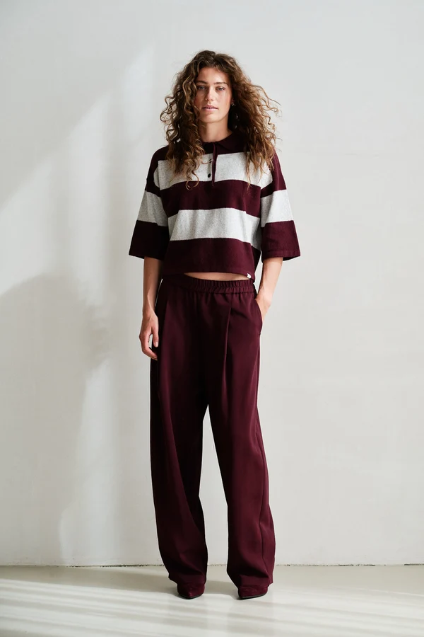 Penn & Ink Penn & Ink Broek W26N1760 Aubergine