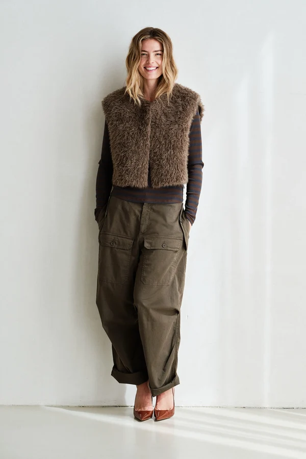 Penn & Ink Penn & Ink Gilet W26C383 Bruin