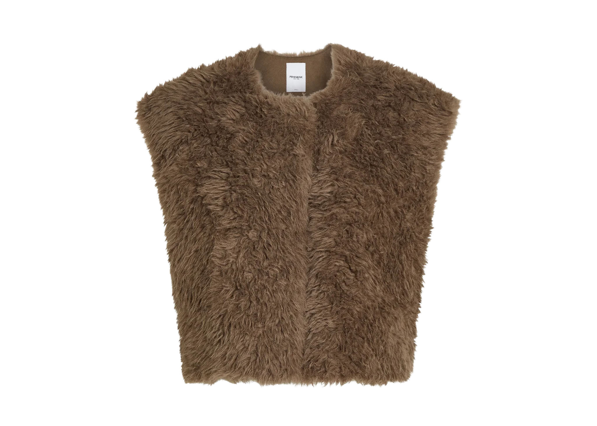 Penn & Ink Penn & Ink Gilet W26C383 Bruin