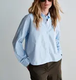 Penn & Ink Penn & Ink Blouse W26Z913 Licht Blauw