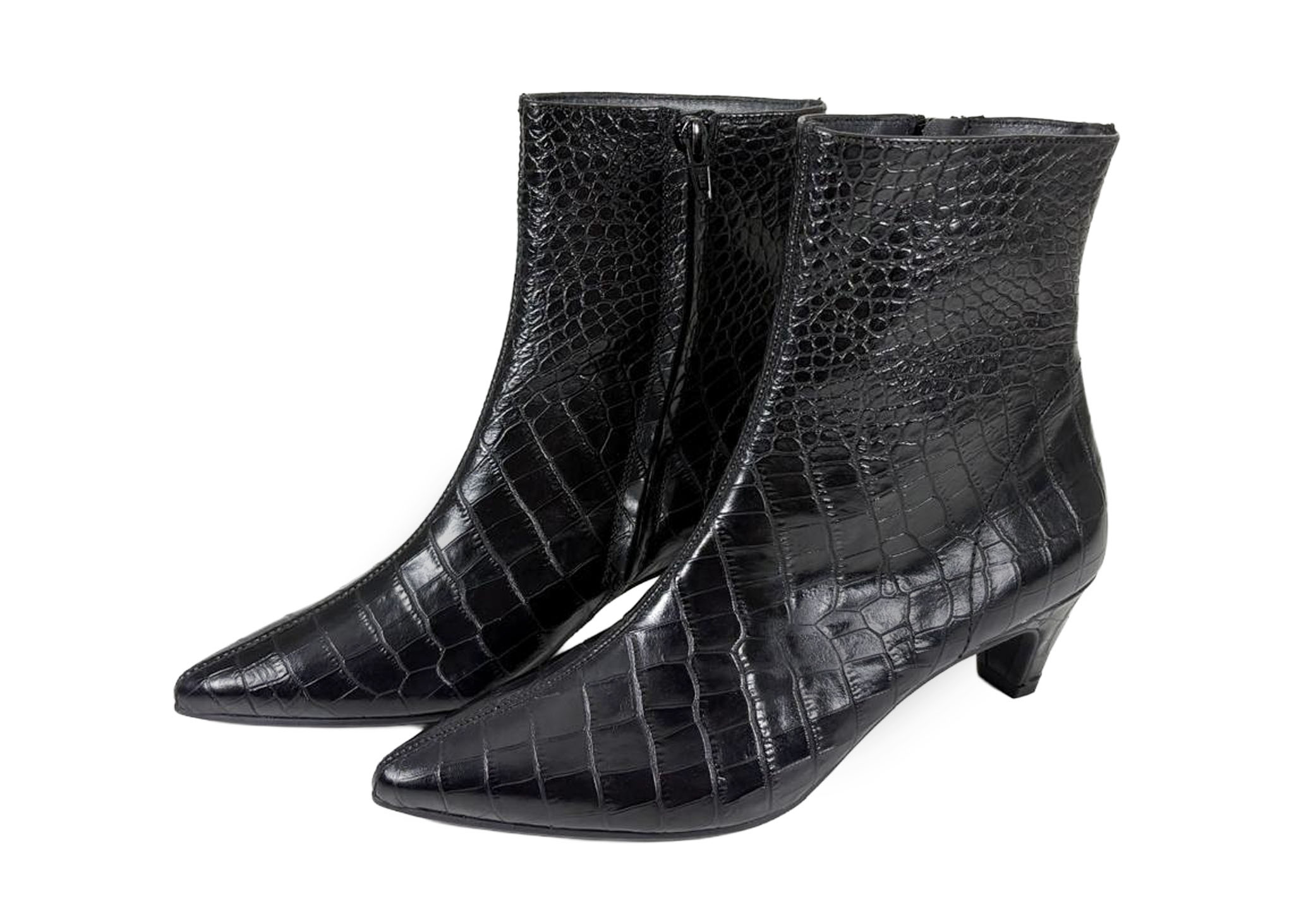 Paul Green Paul Green Enkellaarsje 8288-046 Croco Zwart
