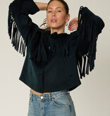 Goosecraft Goosecraft Jas Sophie Fringe Wool Blauw