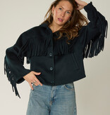 Goosecraft Goosecraft Jas Sophie Fringe Wool Blauw