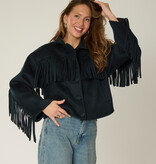 Goosecraft Goosecraft Jas Sophie Fringe Wool Blauw