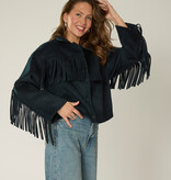 Goosecraft Goosecraft Jas Sophie Fringe Wool Blauw