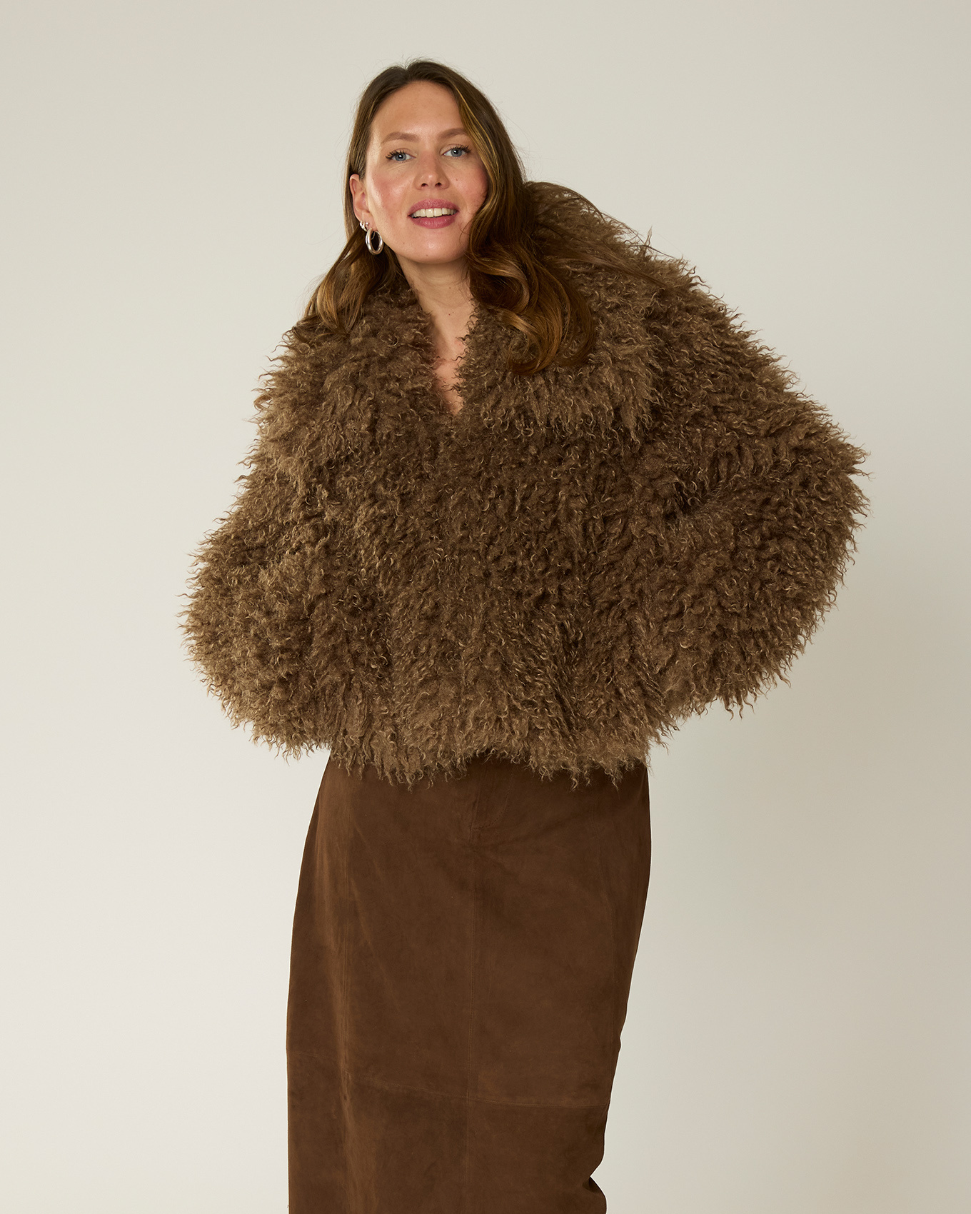 Goosecraft Goosecraft Jas Lynn Coat Donker Bruin