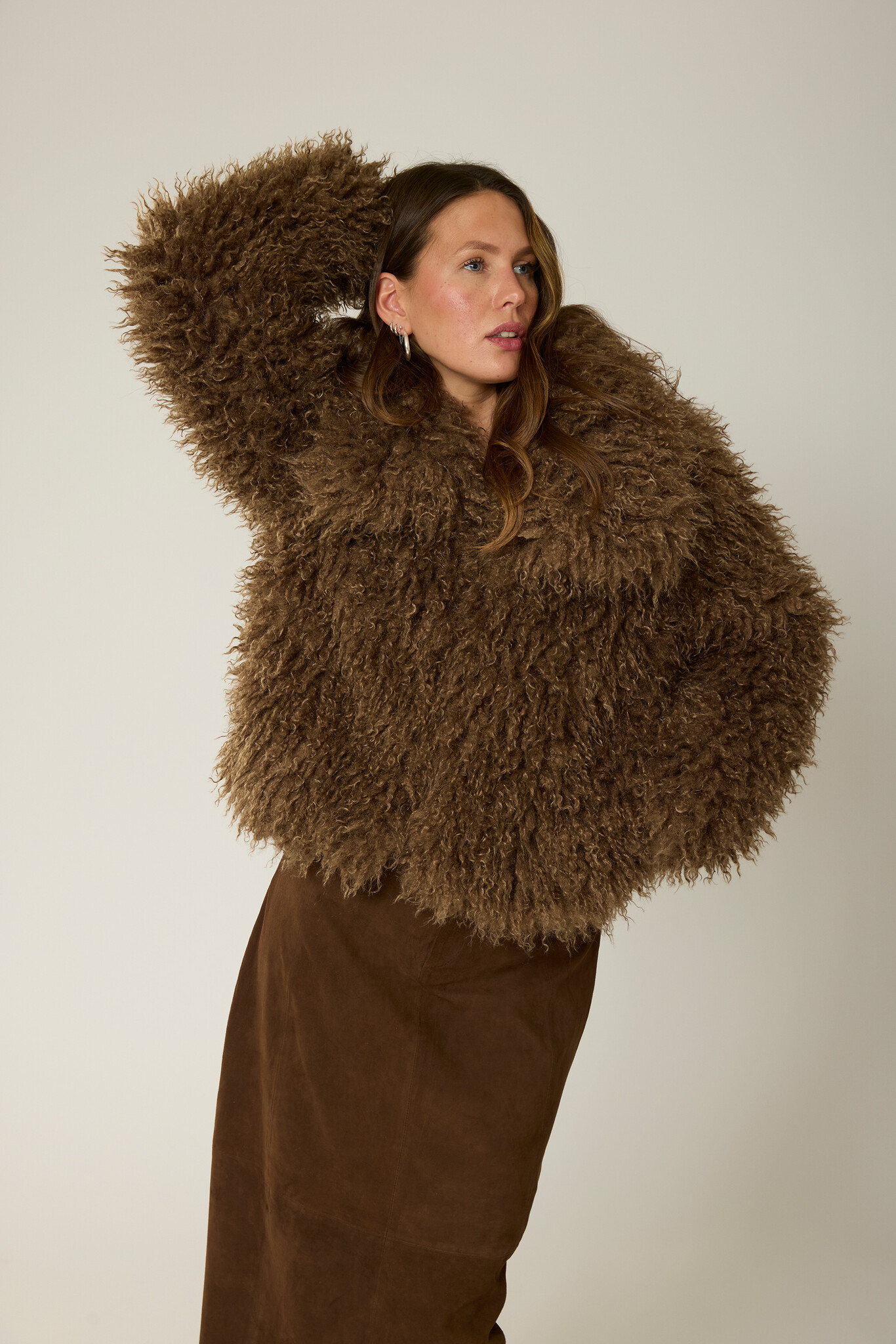 Goosecraft Goosecraft Jas Lynn Coat Donker Bruin