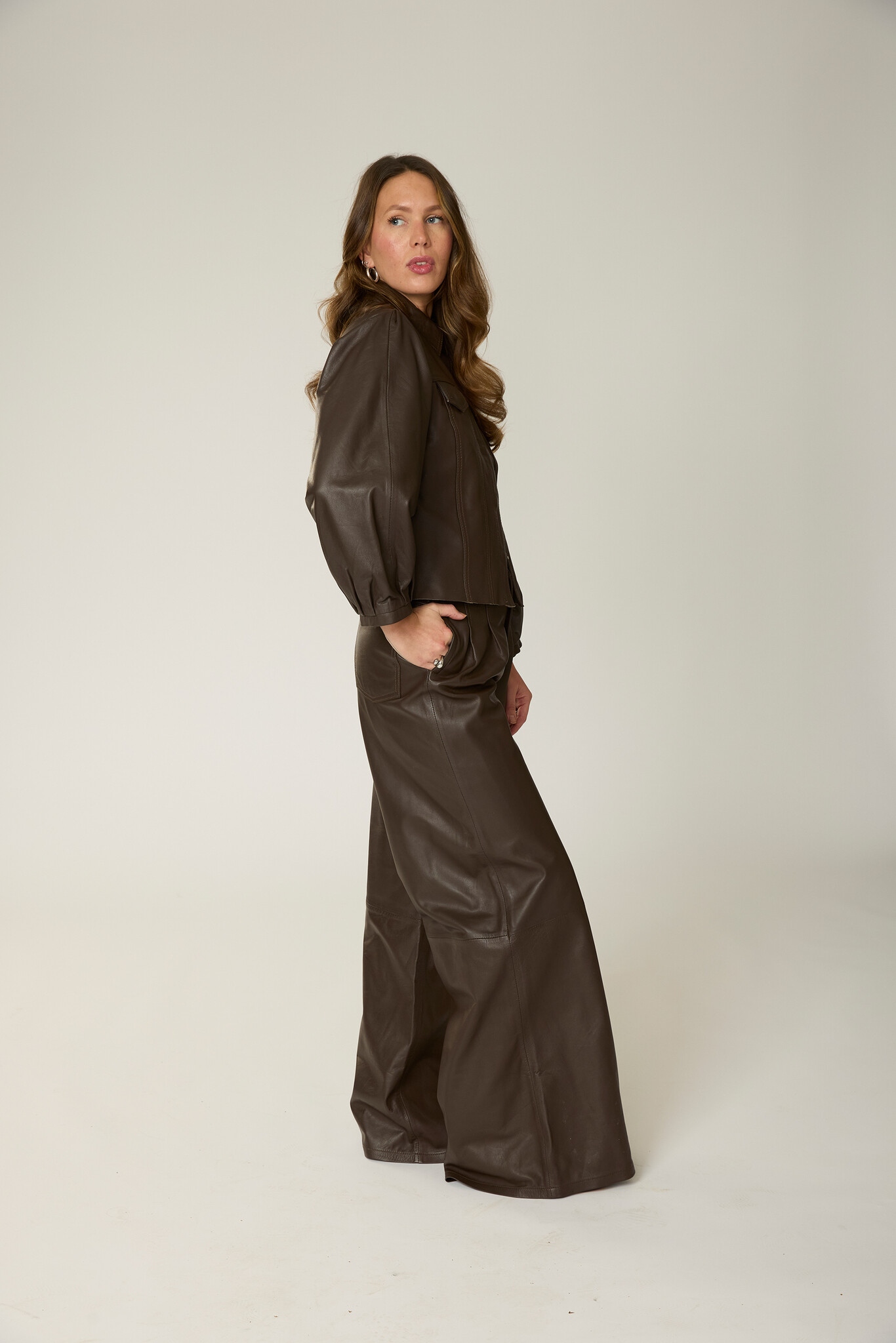 Goosecraft Goosecraft Jas Panny Blouse Donker Bruin