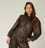 Goosecraft Goosecraft Jas Panny Blouse Donker Bruin
