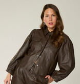 Goosecraft Goosecraft Jas Panny Blouse Donker Bruin