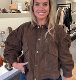 Goosecraft Goosecraft Jas Sue Jacket Goat Suède Donker Bruin